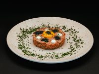 Steak tartar de solomillo cortado a cuchillo